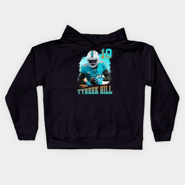 Tyreek Hill Kids Hoodie by Aloenalone